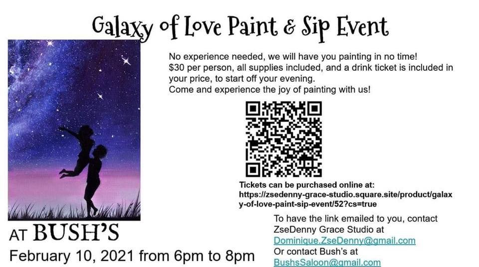 galaxy of love paint and sip event